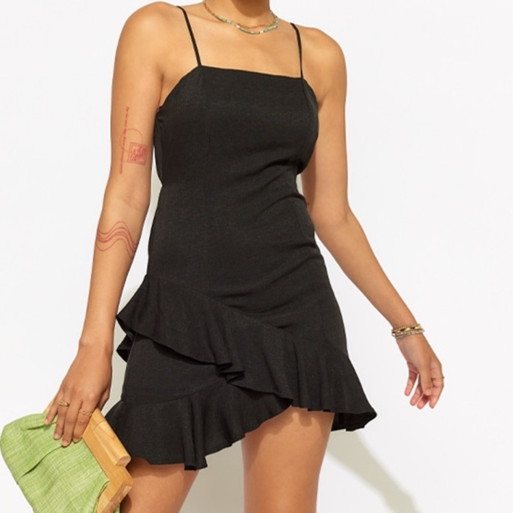 Miami Francesca’s Black Wyonnah Sleeveless Tank Mini Dress Medium